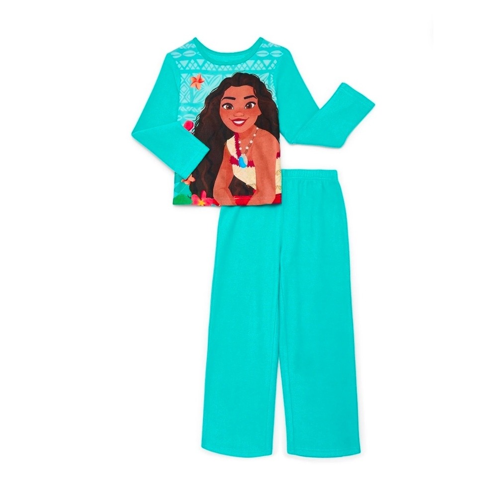 Disney Moana Girls Long‎ Sleeve Top and Pants pijama set size XS(4-5)
